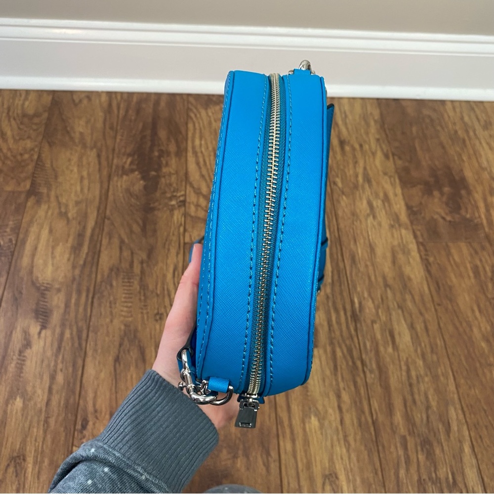Marc Jacobs Small Playback Saffiano Leather Crossbody Bag Sapphire Blue - Picture 4 of 15